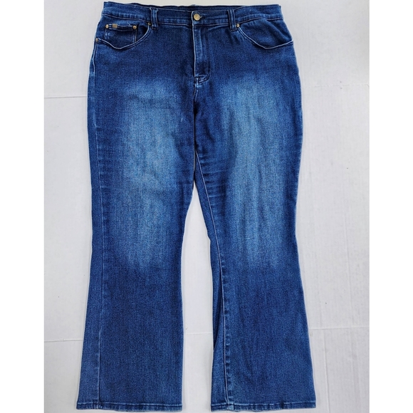 Denim - DG2 by Diane Gilman Comfort Virtual Stretch Boot-Cut indigo Blue Jean
